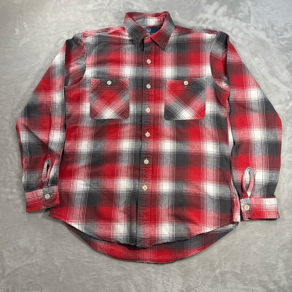 Polo Ralph Lauren Flannel Shirt Men's Sz M Button Long Sleeve Lumberjack - Picture 2 of 8